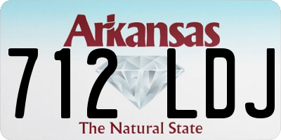 AR license plate 712LDJ