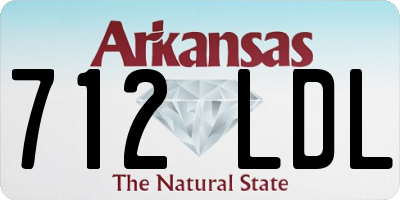 AR license plate 712LDL