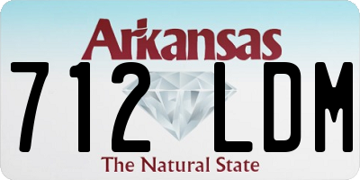 AR license plate 712LDM