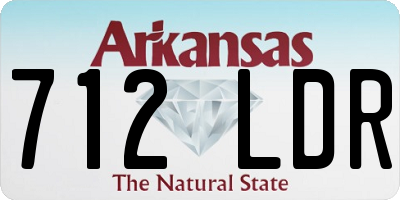 AR license plate 712LDR