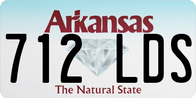 AR license plate 712LDS