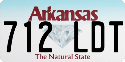 AR license plate 712LDT