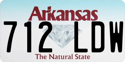 AR license plate 712LDW