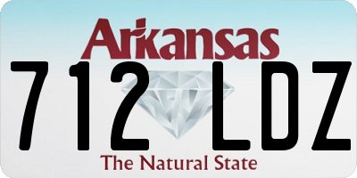 AR license plate 712LDZ