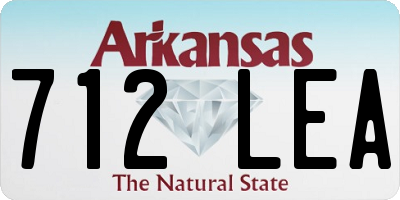 AR license plate 712LEA