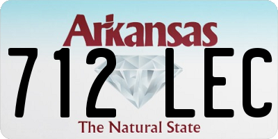 AR license plate 712LEC