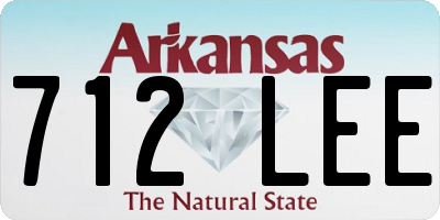 AR license plate 712LEE