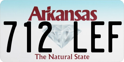 AR license plate 712LEF
