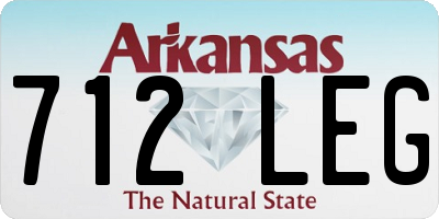 AR license plate 712LEG