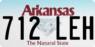 AR license plate 712LEH