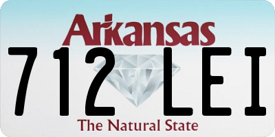 AR license plate 712LEI