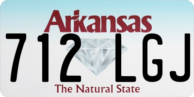 AR license plate 712LGJ