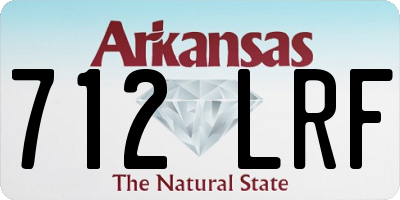 AR license plate 712LRF