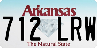AR license plate 712LRW