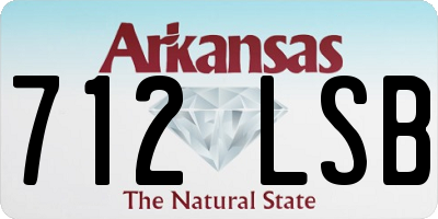 AR license plate 712LSB