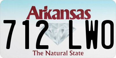 AR license plate 712LWO