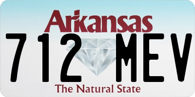 AR license plate 712MEV