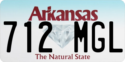 AR license plate 712MGL