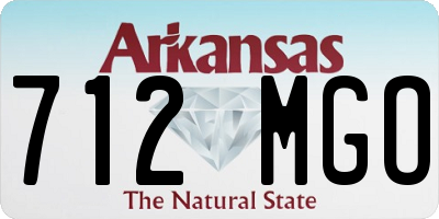 AR license plate 712MGO