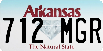 AR license plate 712MGR