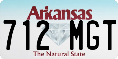AR license plate 712MGT