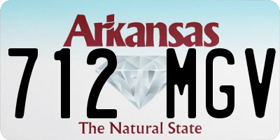 AR license plate 712MGV