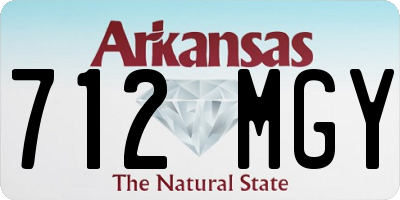 AR license plate 712MGY