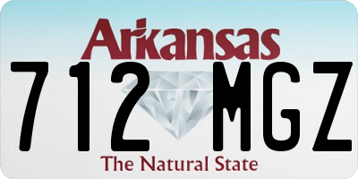 AR license plate 712MGZ