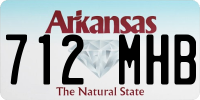 AR license plate 712MHB