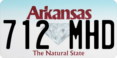 AR license plate 712MHD