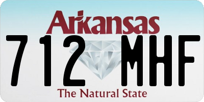 AR license plate 712MHF