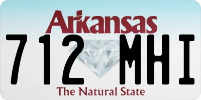 AR license plate 712MHI