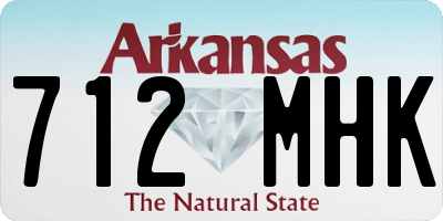 AR license plate 712MHK