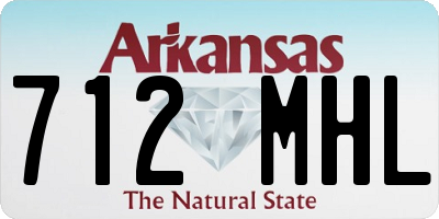 AR license plate 712MHL