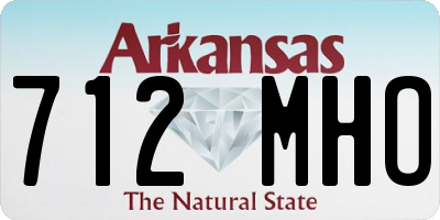 AR license plate 712MHO