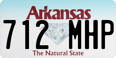 AR license plate 712MHP