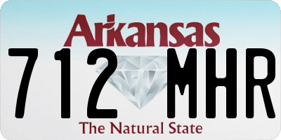 AR license plate 712MHR