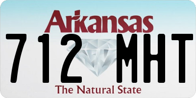AR license plate 712MHT