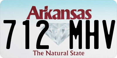 AR license plate 712MHV