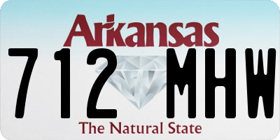 AR license plate 712MHW