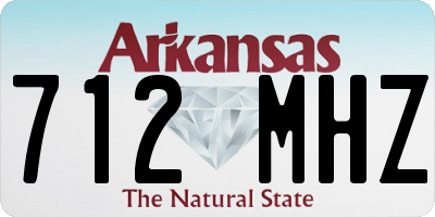 AR license plate 712MHZ