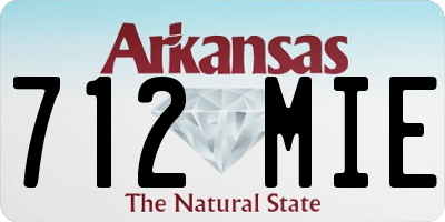 AR license plate 712MIE