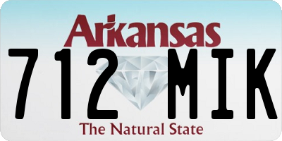 AR license plate 712MIK
