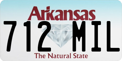 AR license plate 712MIL