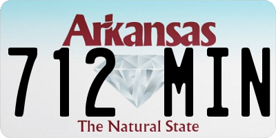 AR license plate 712MIN