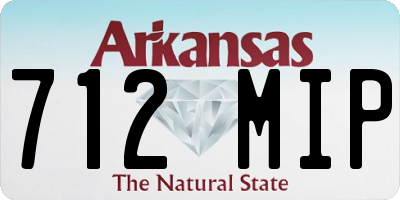 AR license plate 712MIP