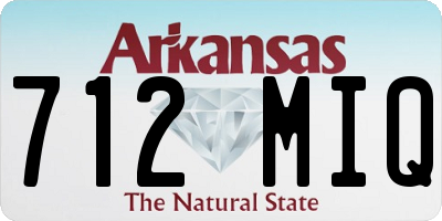 AR license plate 712MIQ