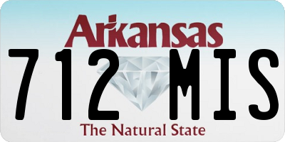 AR license plate 712MIS