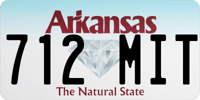 AR license plate 712MIT