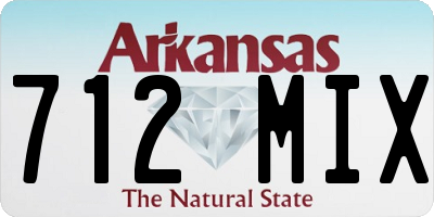 AR license plate 712MIX
